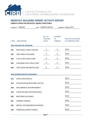 Fillable Online Ch Ci Garden Grove Ca Monthly Form Doc Fax Email Print