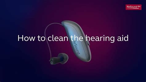 How To Clean The Hearing Aid Youtube