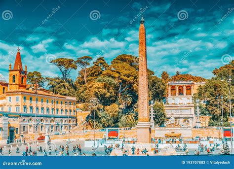 Rome Italy May 082017 One Of The Most Beautiful Roman Squares Is