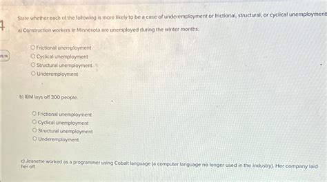 Solved State Whether Each Of The Following Is More Likely To Chegg