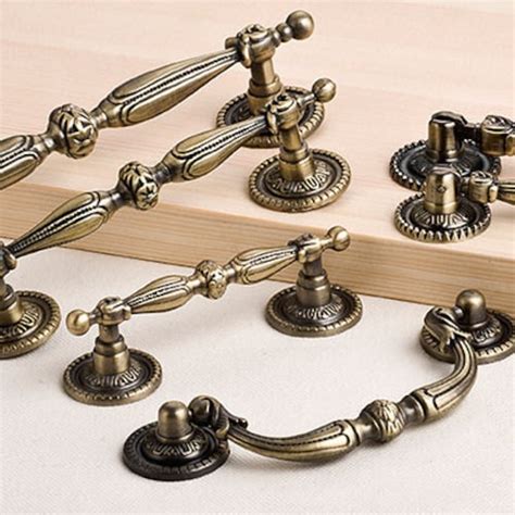 3 75 Vintage Style Drop Bail Drawer Pulls Handles Etsy