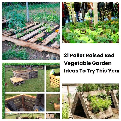 21 Pallet Raised Bed Vegetable Garden Ideas To Try This Year | SharonSable