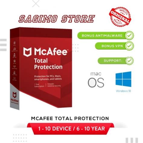 Jual Software McAfee Total Protection For Pcs Macs Smartphone And