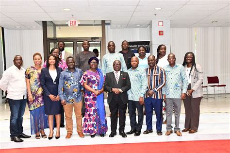 Executive Secretary And Staff Of Nia Interact With Ghana Embassy In