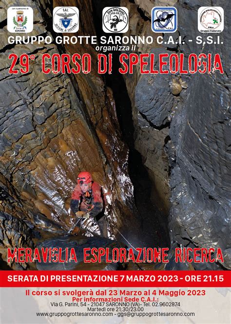 29 Corso Di Speleologia Gruppo Grotte Saronno