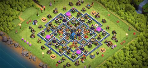 Town Hall Base Layout With Layout Copy Link Base Of Clans