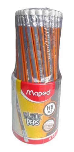 Bote De Lapiz Maped Triangular Black Peps Hb C Piezas Env O Gratis