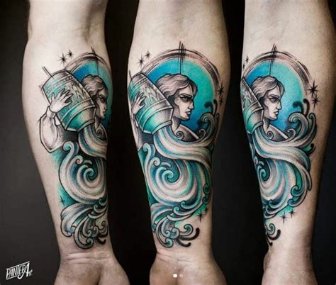 Aquarius Tattoo Ideas For The Free Spirit Of The Zodiac Darcy