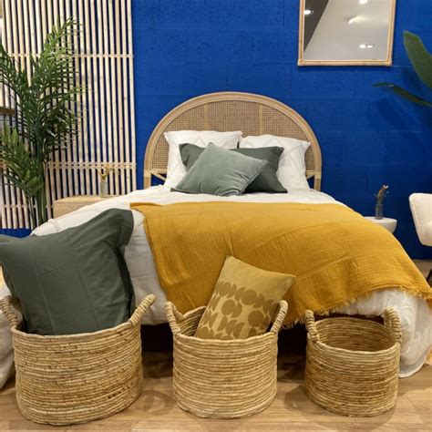 Testata Da Letto Cm In Rattan Naturale Madya Maisons Du Monde