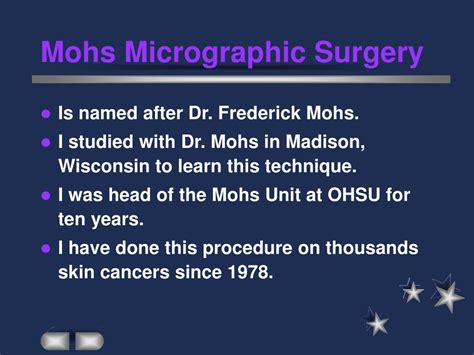 Ppt Mohs Micrographic Surgery Powerpoint Presentation Free Download Id 64377