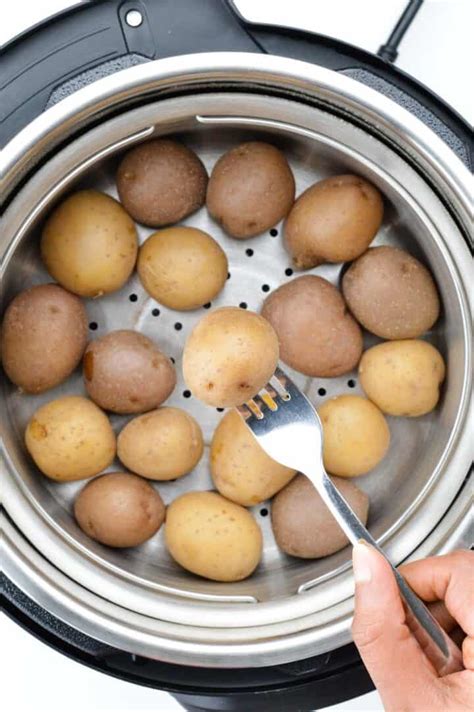 Instant Pot Baby Potatoes Boiled Steamed