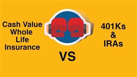 Cash Value Whole Life Insurance Vs 401k Ira For Retirement Youtube