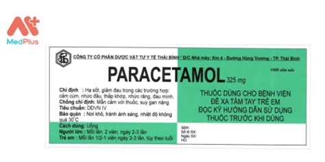 Thuốc Paracetamol 325 Mg Liều Dùng And Lưu ý Hướng Dẫn Sử Dụng Tác