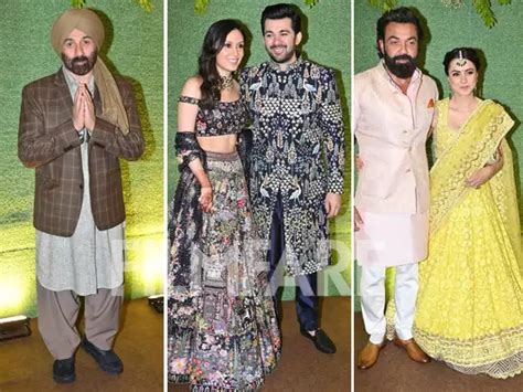 Karan Deol-Drisha Acharya Sangeet: Sunny Deol, Bobby Deol and others join pre-wedding ...