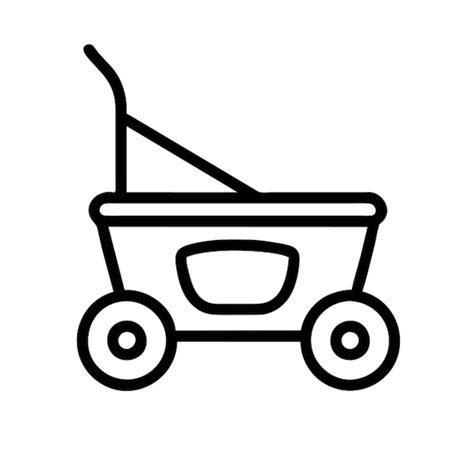 Premium Vector Simple Toys Baby Walker Icon Outline