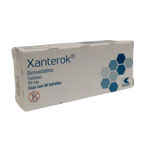 Xanterok Simvastatina Mg Tabletas Mexipharmacy Farmacia