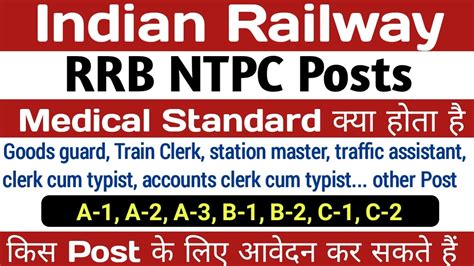 Medical Standards For Rrb Group D Ntpc Railway Medical Kaise Hota