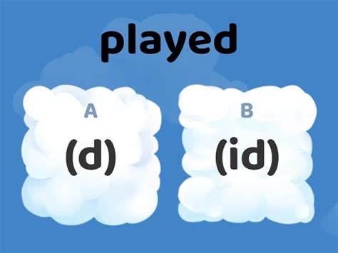 7b Ed Pronunciation Regular Verbs Quiz