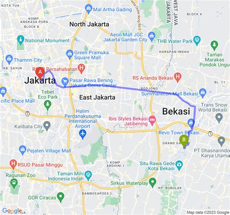 Jarak Jakarta Ke Kota Bekasi Dan Berapa Jam Lama Perjalanannya Navi Id