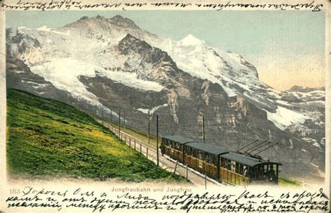 Jungfraubahn und Jungfrau. (Железная дорога Юнгфрау и вершина Юнгфрау ...