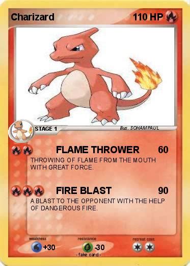 Pokémon Charizard 10087 10087 Flame Thrower My Pokemon Card