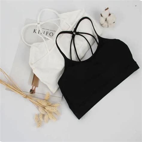 Cmenin Fashion Casual Women Lady Lace Strap Bras Tops Tube Chest Wrap Bandeau Underwear Black