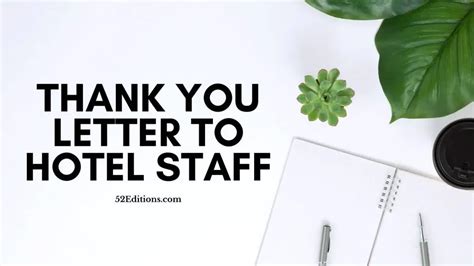 Thank You Letter To Hotel For Hospitality Sample Get FREE Letter