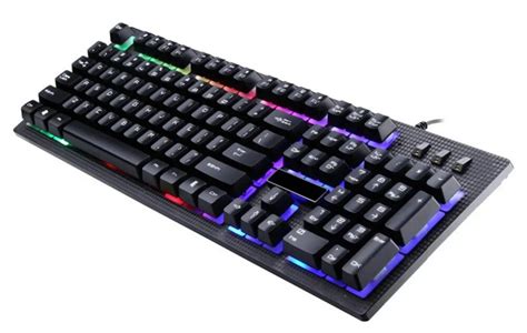 English 2 Color Backlight Gaming Keyboard 104 Keys Usb Wired Keyboard