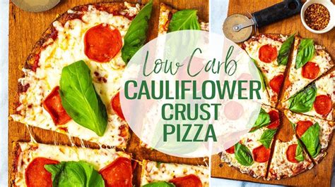 Perfect Cauliflower Pizza Crust Youtube