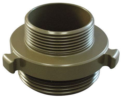 Moon American Fire Hose Adapter Npt X Nh Male X Male 2 12 In X 3 In Fitting Size Straight