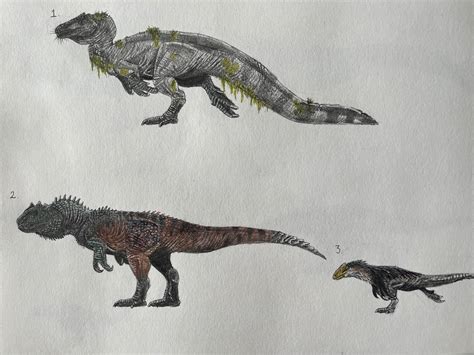 Derived Allosauroids By F N 2187 On Deviantart