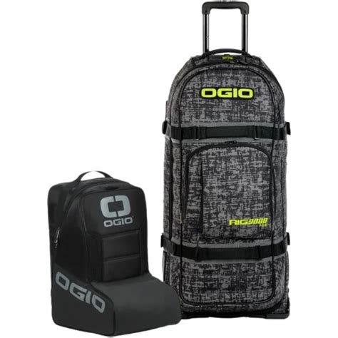 Mala Ogio Rig 9800 Pro Wheeled Bag Chaos Cinza Grid Motors