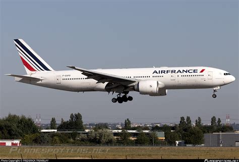 F GSPD Air France Boeing 777 228ER Photo By Frederick Tremblay ID