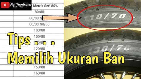 Tips Memilih Ukuran Ban Motor Yang Pas Youtube