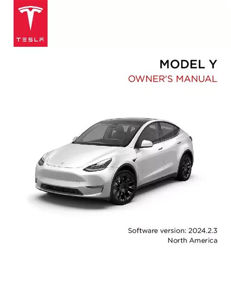 2024 Tesla Model Y Owners Manual Free Pdf