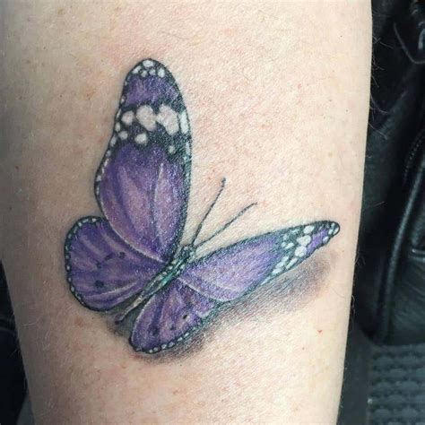 Purple Butterfly Tattoo