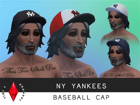 The Sims 4 New York Yankees Hat Set Of 4 For Men Download Here