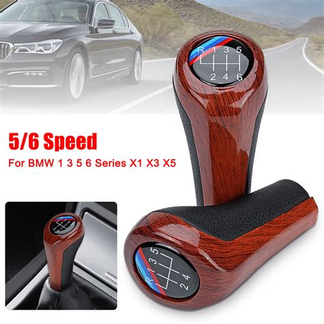 Speed Manual Car Gear Shift Knob Gear Shifter Knob Head For Bmw