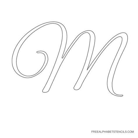 Free Cut Out Printable Cursive Letter Stencils