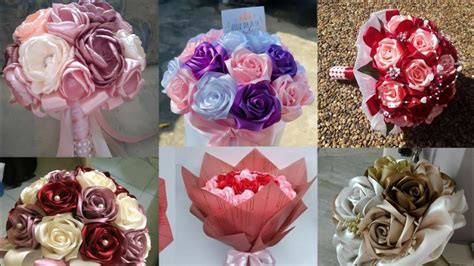 Ribbon Flower Bouquet Diy Flower Bouquet Customize Flower Bouquets