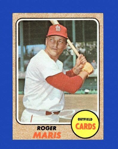 1968 Topps Set Break 330 Roger Maris Vg Vgex Gmcards Ebay