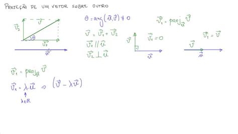 06 Projeção de um vetor sobre outro YouTube