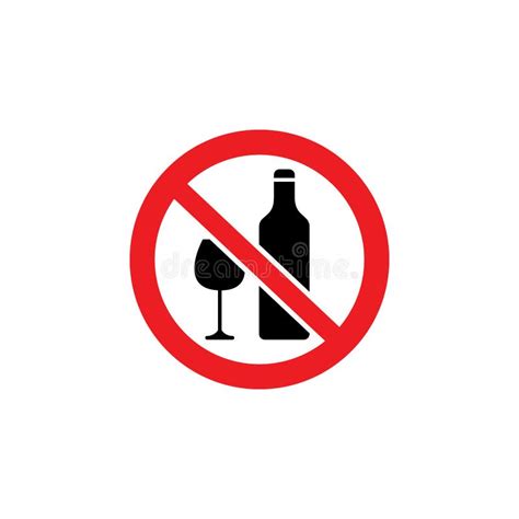 Notice No Alcoholic Beverages Under 21 Sign Stock Illustration