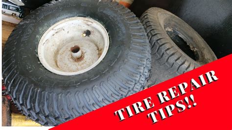 How To Replace A Lawn Tractor Tire Rick S Tips YouTube