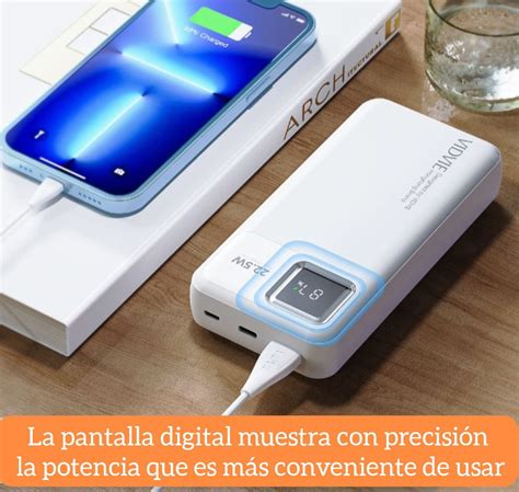 Ripley CARGADOR BATERÍA EXTERNA DIGITAL PORTÁTIL ULTRA RÁPIDA 20000 MAH