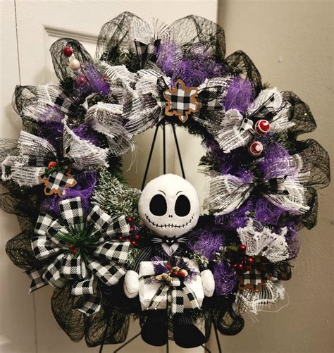 Jack Skellington Christmas Wreath - Etsy