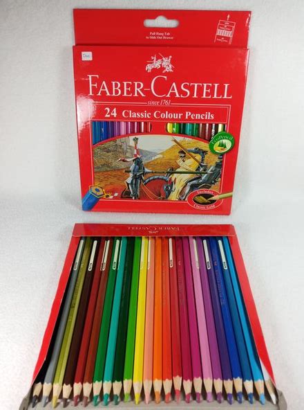 Pensil Warna 24 Warna Classic Faber Castell Lazada Indonesia