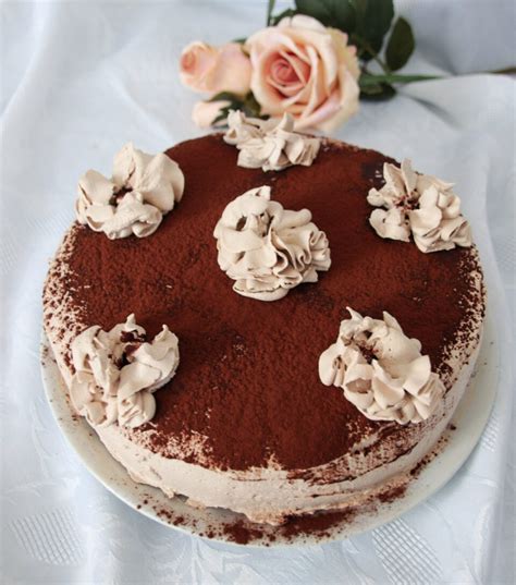 Torta Pan Di Spagna Con Mousse Al Cioccolato