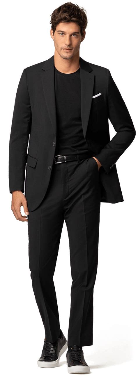 Top Imagen All Black Suit Outfit Abzlocal Mx