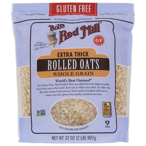 Bob S Red Mill Extra Thick Rolled Oats Gluten Free 32 Oz